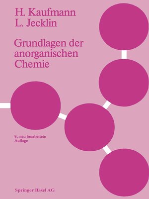 cover image of Grundlagen der anorganischen Chemie
